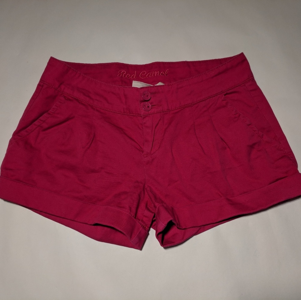 Hot Pink Cuffed 3" Inseam Shorts